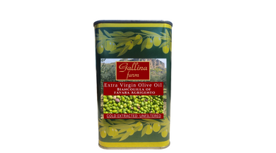 Extra Virgin Olive Oil  Biancolilla 500 ml/ 5 liter Gallina Farms