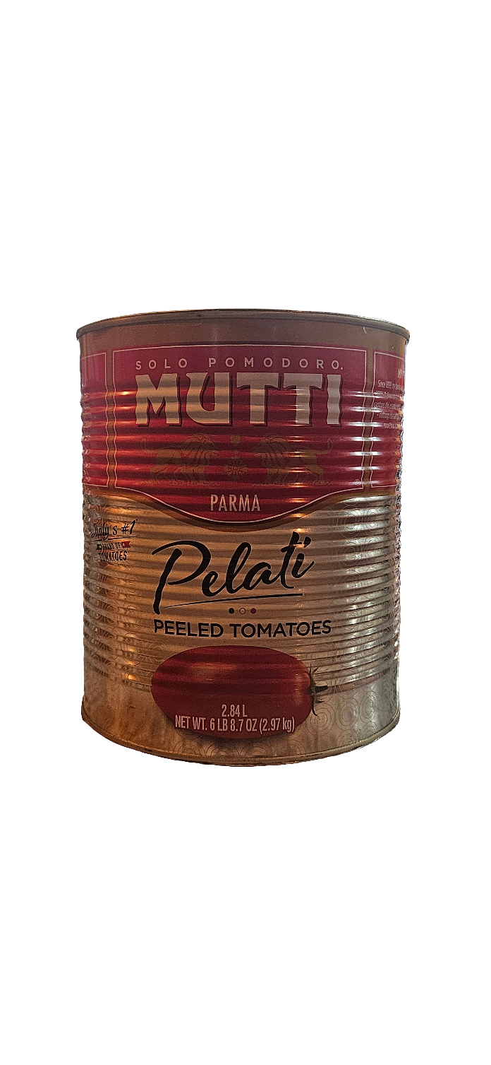 Mutti whole pealed tomatoes foods service size  6lb 8.7 oz