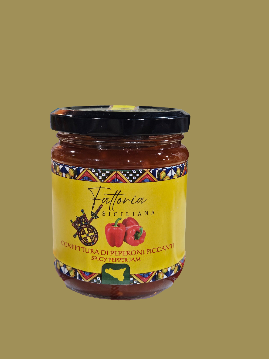 CONFETTURA DI PEPERONI PICCANTI
SPICY PEPPERJAM 210gr