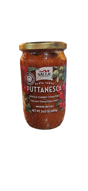 Sacla Whole Cherry Tomatoes Puttanesca Sauce, 24 oz
