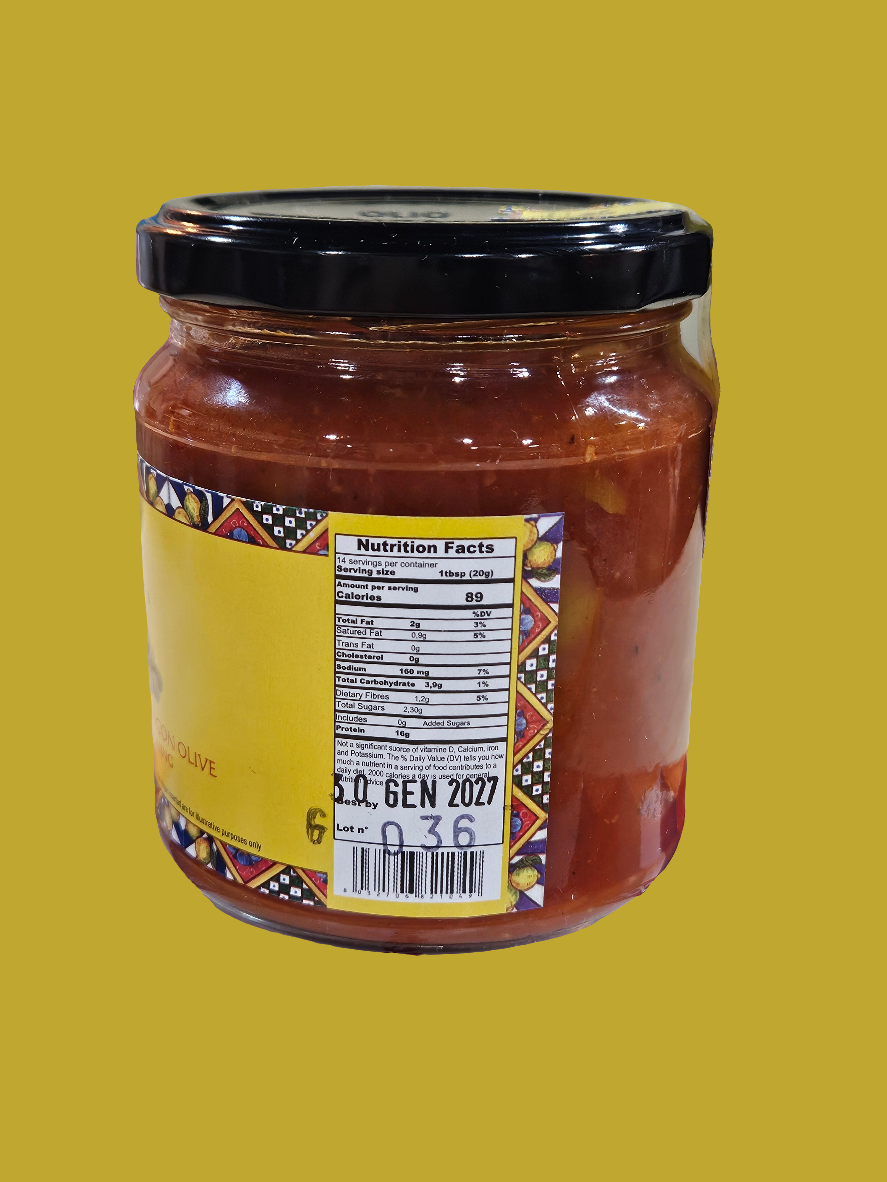 CONDIMENTO PER BRUSCHETTA CON OLIVE
BRUSCHETTA WITH OLIVE SEASONING 280
