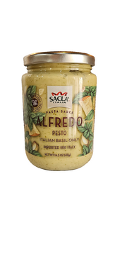 Sacla Alfredo Pesto Pasta Sauce w basil , 14.5 oz