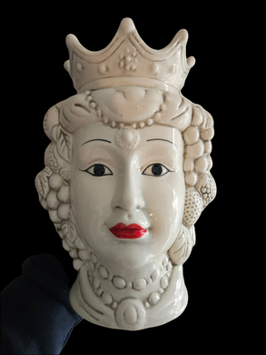 (Testa di moro ) GLASS LARGE ANTIQUE KING  26.2X21.1