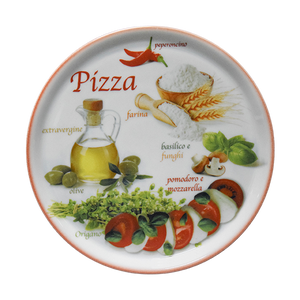 Pizza plates line orange  33cm (12.99" )