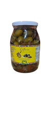 Load image into Gallery viewer, Fattoria Siciliana mixed pitted olives medley in oil 1kg/ drain weght 800gr