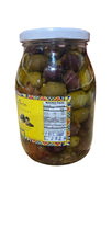 Load image into Gallery viewer, Fattoria Siciliana mixed pitted olives medley in oil 1kg/ drain weght 800gr