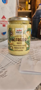 Sacla Alfredo Pesto Pasta Sauce w basil , 14.5 oz